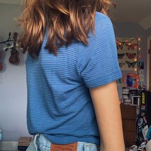 Blue Cropped Tee from Garage